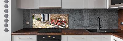 Panel do kuchni Czerwony rower