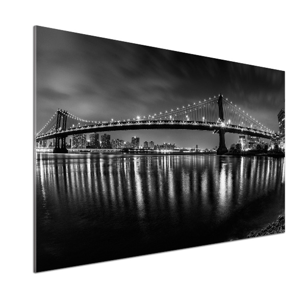 Panel antisalpicaduras Manhattan de noche