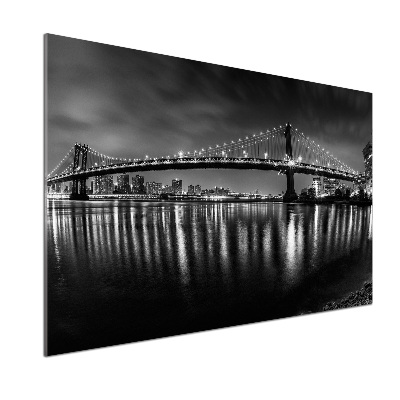 Panel antisalpicaduras Manhattan de noche