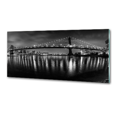 Panel antisalpicaduras Manhattan de noche