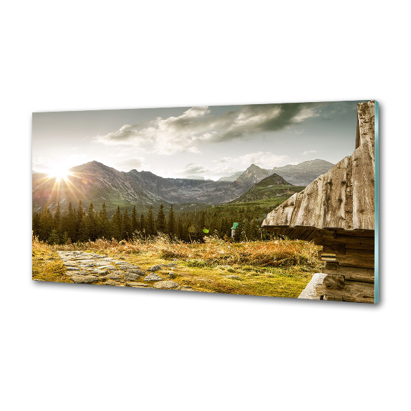 Salpicadero de cocina Casa en las montañas