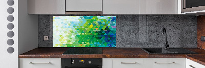 Panel para cocina Triángulos abstractos