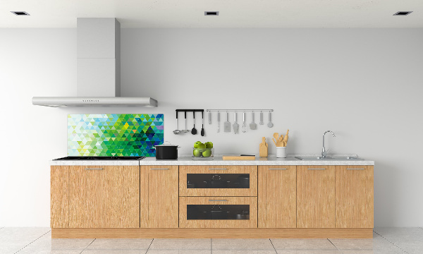 Panel para cocina Triángulos abstractos
