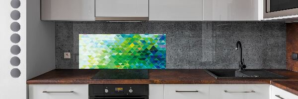 Panel lacobel Abstrakcja trójkąty