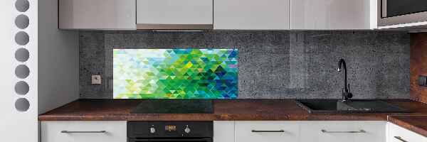 Panel para cocina Triángulos abstractos
