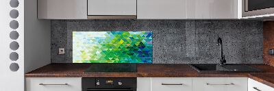Panel para cocina Triángulos abstractos