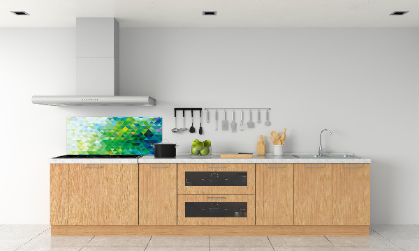 Panel para cocina Triángulos abstractos