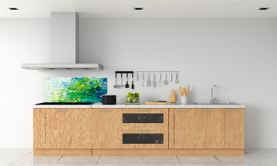 Panel para cocina Triángulos abstractos
