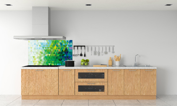 Panel para cocina Triángulos abstractos