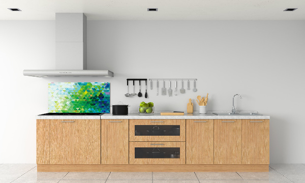 Panel para cocina Triángulos abstractos