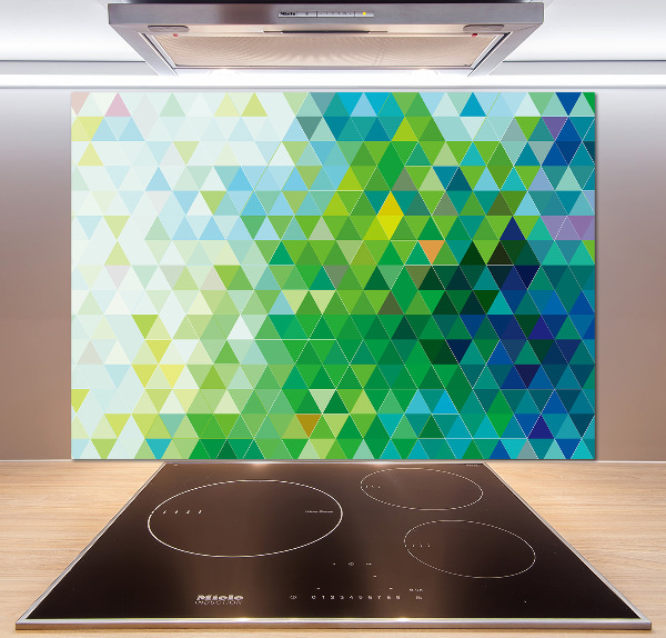 Panel para cocina Triángulos abstractos