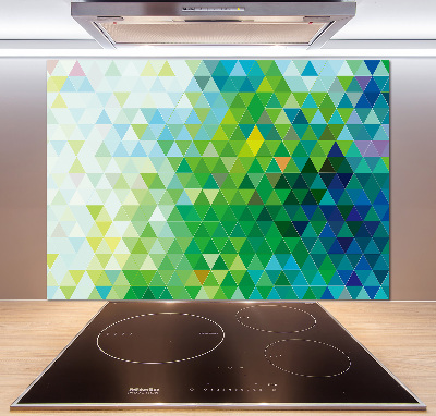 Panel para cocina Triángulos abstractos