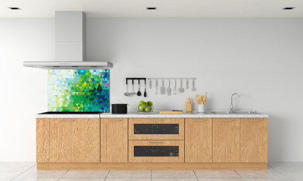 Panel para cocina Triángulos abstractos