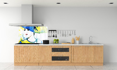 Salpicadero para cocina Mujer con sombrero