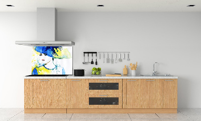 Salpicadero para cocina Mujer con sombrero