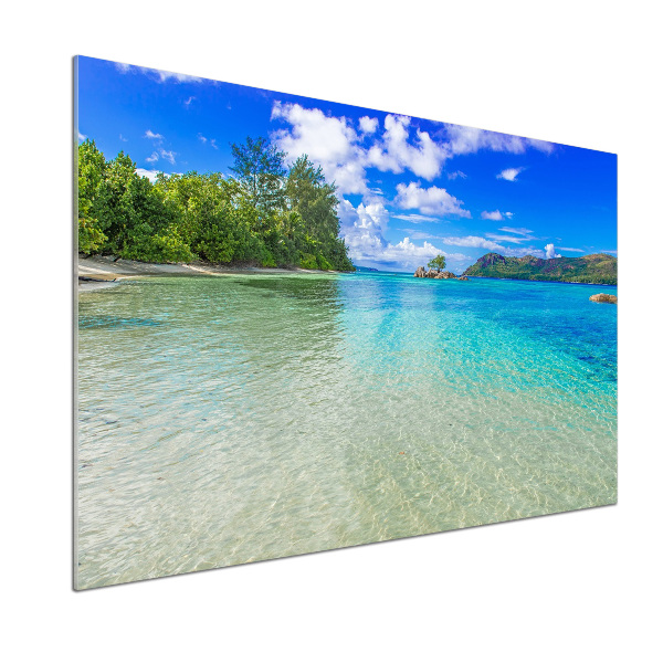 Panel para cocina Playa de Seychelles