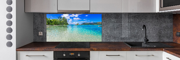 Panel para cocina Playa de Seychelles