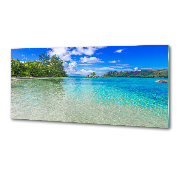 Panel para cocina Playa de Seychelles