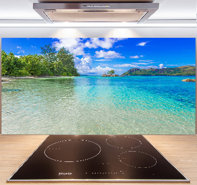 Panel para cocina Playa de Seychelles