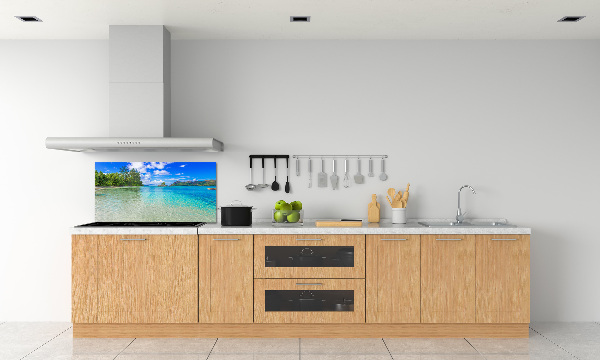 Panel para cocina Playa de Seychelles