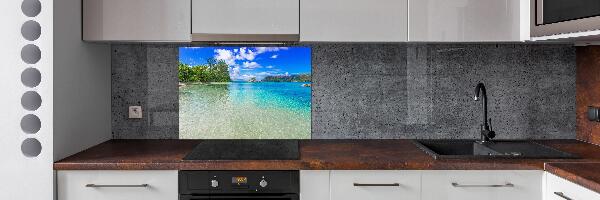 Panel para cocina Playa de Seychelles