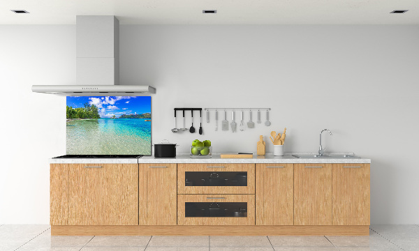 Panel para cocina Playa de Seychelles
