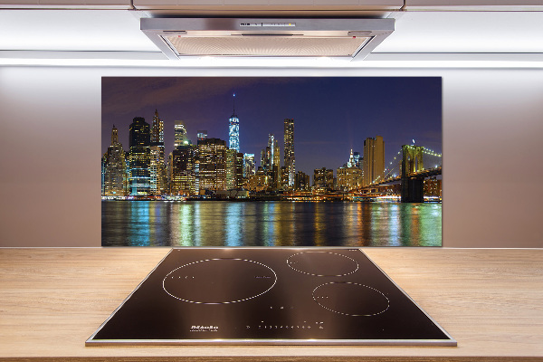 Panel para cocina Manhattan de noche