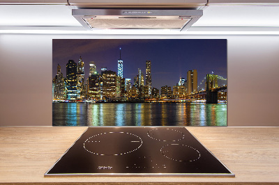 Panel para cocina Manhattan de noche