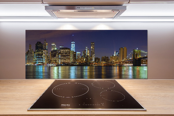 Panel para cocina Manhattan de noche