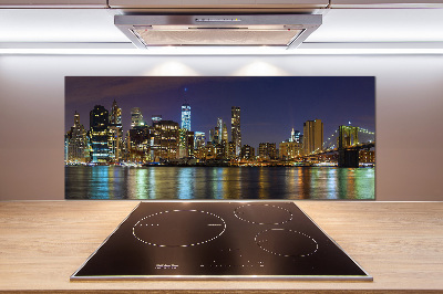 Panel para cocina Manhattan de noche