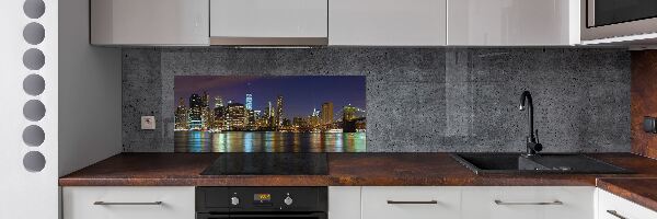 Panel para cocina Manhattan de noche