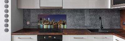 Panel para cocina Manhattan de noche
