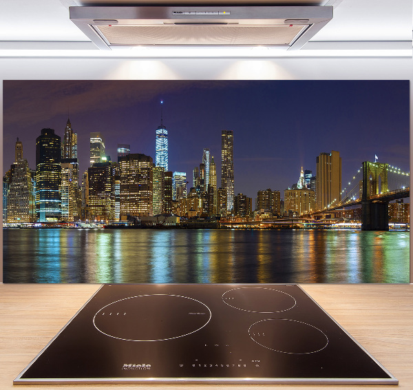 Panel para cocina Manhattan de noche