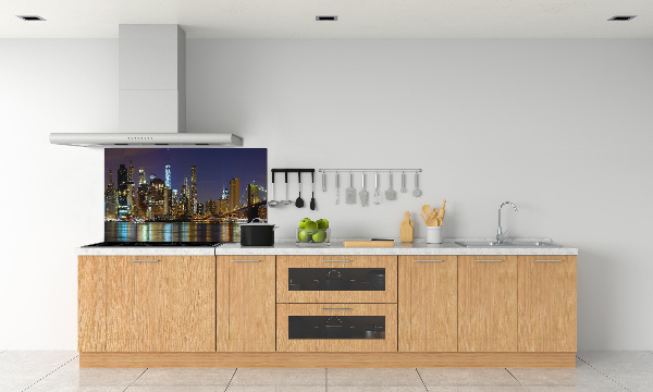 Panel para cocina Manhattan de noche