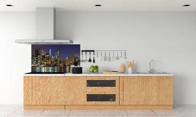 Panel para cocina Manhattan de noche