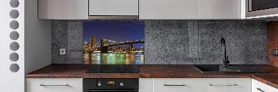 Panel para cocina Manhattan de noche