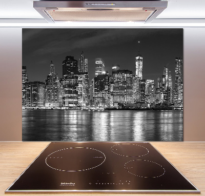 Salpicadero para cocina Manhattan de noche