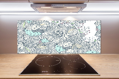 Panel do kuchni Kwiecisty wzór