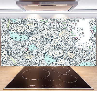 Panel de pared de cocina Patrón floral