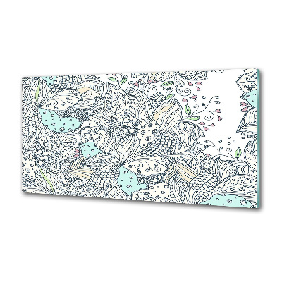 Panel de pared de cocina Patrón floral