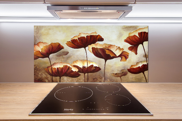 Panel para cocina Amapolas