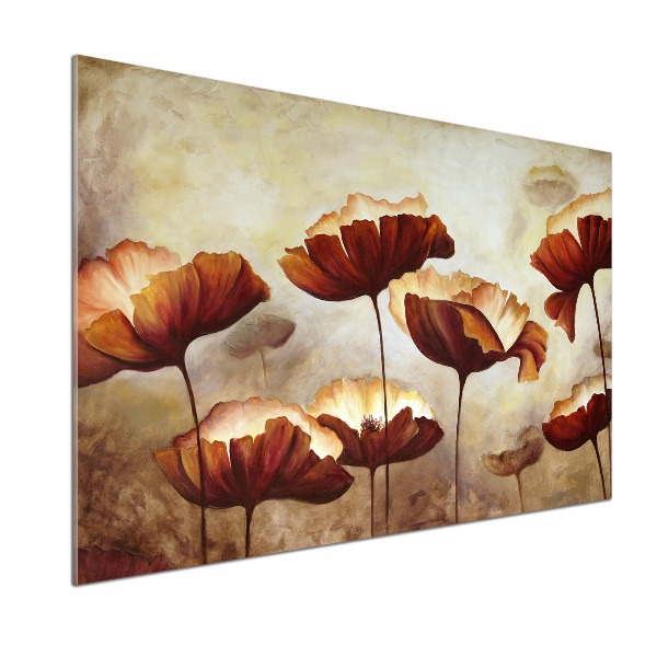 Panel para cocina Amapolas