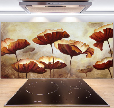 Panel para cocina Amapolas