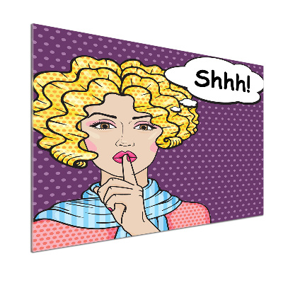 Panel antisalpicaduras Mujer de cómic