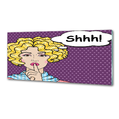 Panel antisalpicaduras Mujer de cómic