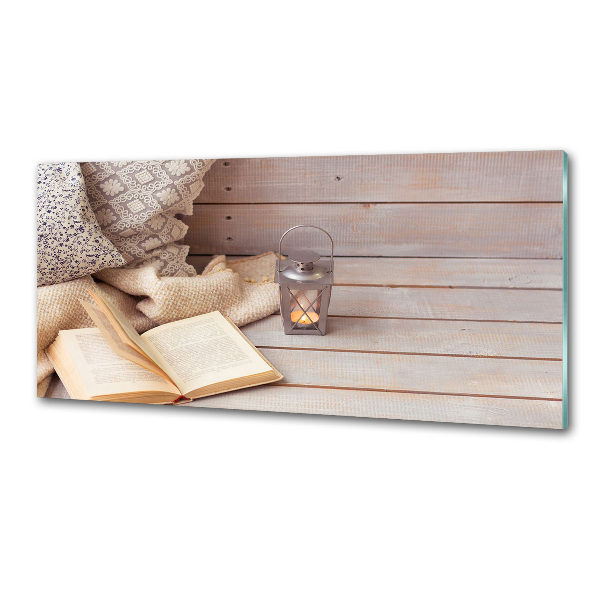 Panel de pared de cocina Relajarse con un libro