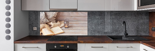 Panel de pared de cocina Relajarse con un libro