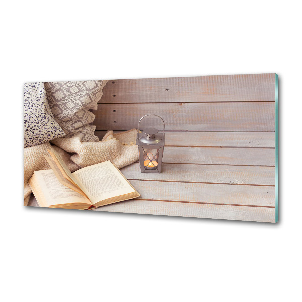 Panel de pared de cocina Relajarse con un libro