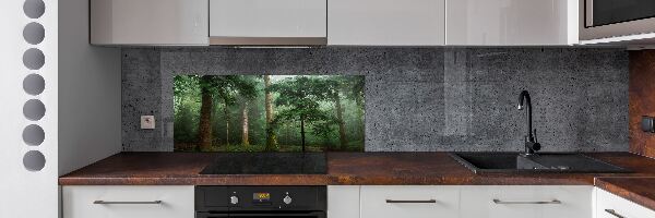Panel para cocina Niebla en el bosque