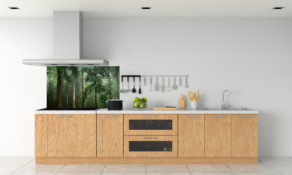 Panel para cocina Niebla en el bosque